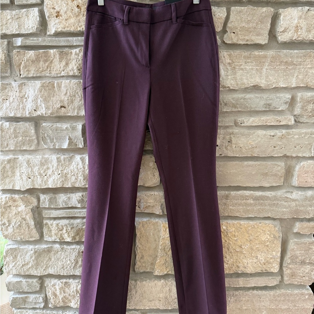 White House Black Market Plum Boot Cut Pants